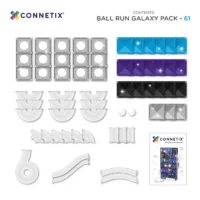 Connetix Galaxy magnetiline pallirada 61 osa helendavate pallidega Connetix Galaxy magnetiline pallirada 61 osa helendavate pallidega