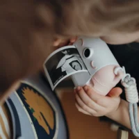 KIDYWOLF KIDYPRINT termoprindiga lastekaamera roheline Laste fotokaamera kohese mustvalge printimisega KIDYWOLF KIDYPRINT termoprindiga lastekaamera roheline Laste fotokaamera kohese mustvalge printimisega