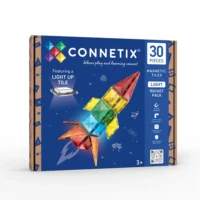 Connetix Light Rocket Pack valgusega magnetklotsid 30 osa