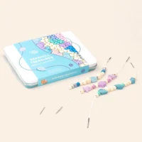 Cotton Twist mereteemaline käevõrude meisterdamiskomplekt lastele Seashell Treasures suur helmeste komplekt kuni 10 käevõru tegemiseks