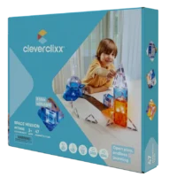 Cleverclixx Space Mission magnetklotsid 47 tk Kosmoseteemaline Cleverclixx magnetklotside komplekt valgusega ja kumerklotsidega
