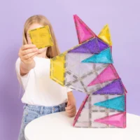 Connetix Glitter Unicorn sädelevad magnetklotsid 56 osa Connetix Glitter Unicorn sädelevad magnetklotsid 56 osa