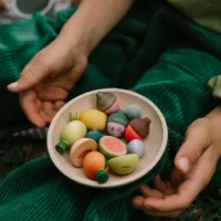 Grapat Fruits käsitsi värvitud puidust puuviljad poe- ja köögimänguks Grapat Fruits käsitsi värvitud puidust puuviljad poe- ja köögimänguks