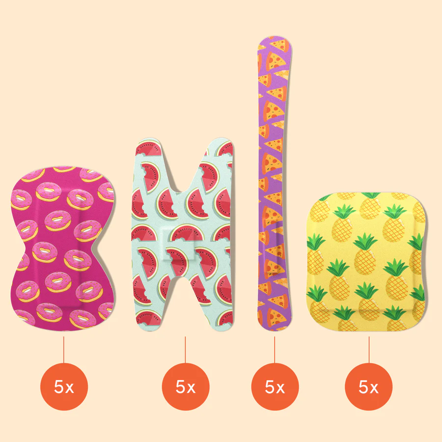 WILD STRIPES Finger Flexi venivad plaastrid sõrmedele 20 tk